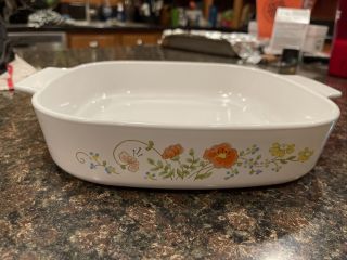 Corning Ware Wildflower Casserole Dish With Lid A - 10 - B