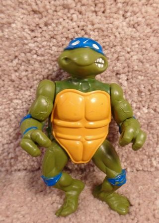 1988 Playmates Tmnt Hard Head Teenage Mutant Ninja Turtles Leonardo Figure B