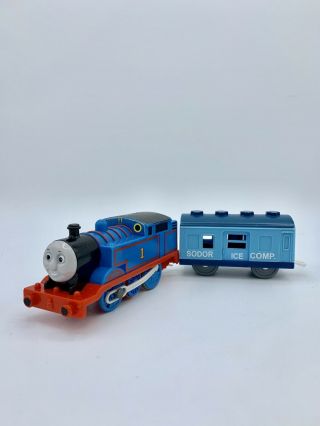 Thomas & Friends Train Trackmaster Engine Sodor Ice Company Blue Freight Car