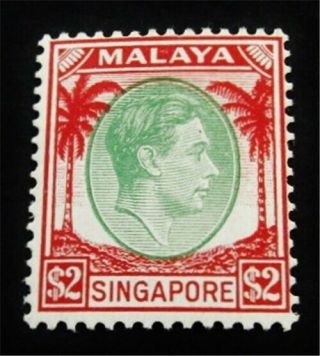 Nystamps British Malaya Singapore Stamp 19 Og Nh $83 J29y1242
