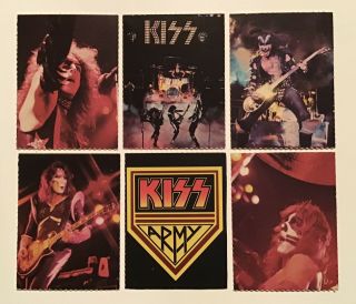 Vintage & Rare (kiss Army - Aucoin) 1976 - 1977 Bio Cards - From Album