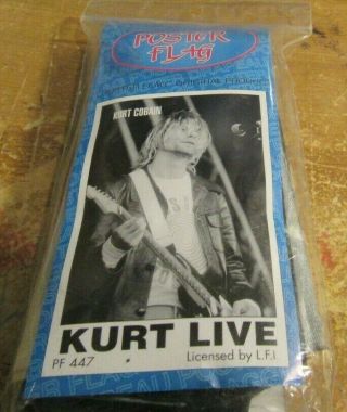 Kurt Cobain Textile Poster Flag Rare Never Opened Nirvana
