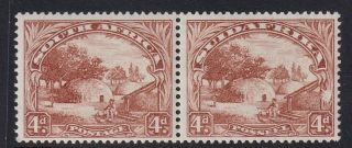 South Africa 1932 4d Brown Sg46cw Wmk Inverted - Mnh