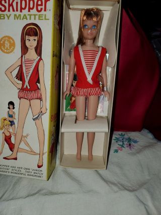 Vtg 1964 Skipper Doll Barbie 