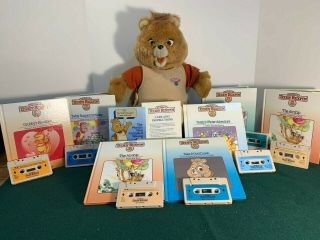 1984/85 Vintage Teddy Ruxpin With Seven Books And Seven Cassette Tapes