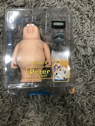 Family Guy Peter In The Buff Action Figure Mib Naked Nude Series 2 Mezco Toy