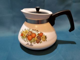 Vintage Corning Ware Le The Spice Of Life Coffee Tea Pot
