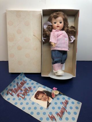 7” Vintage Antique Nancy Ann Muffie Straight Leg Walker Doll Redressedw/ Box Ac
