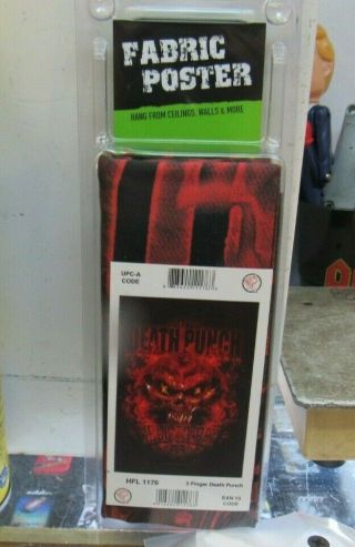 Five Finger Death Punch Textile Poster Flag Rare Never Opened