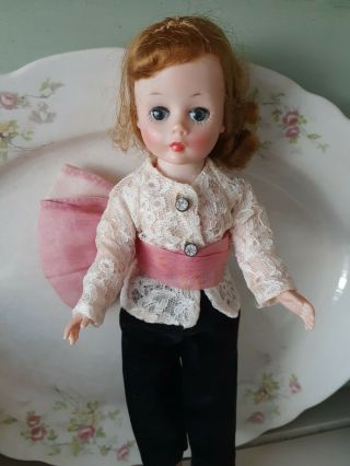 Vintage Madame Alexander Cissette 9 " Doll,  1950s Tagged Outfit
