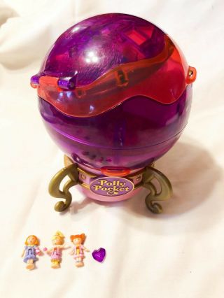 Vintage Polly Pocket Jewel Magic Crystal Ball 1993 Rare Includes 3 Figures