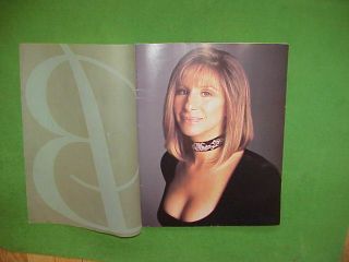 Vtg 1994 Barbra Streisand The Concert Tour Souvenir Program Mgm Grand Garden