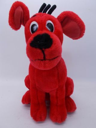 Scholastic 2001 Clifford The Big Red Dog Plush Stuffed Animal 10 " Seated Stuffed