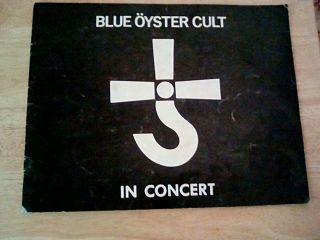 1977 Blue Oyster Cult In Concert Tour Book