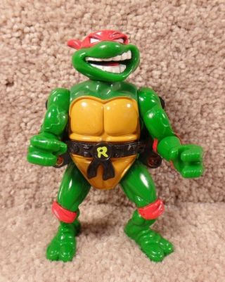 Vintage 1991 Playmates Tmnt Teenage Mutant Ninja Turtles Talkin Raphael Figure A