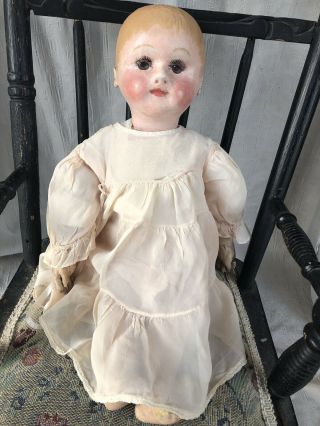Antique Martha Chase Girl Doll Oil Cloth Adorable