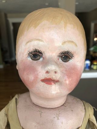 Antique Martha Chase Girl Doll Oil Cloth Adorable 2