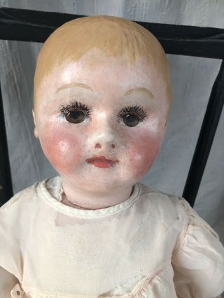 Antique Martha Chase Girl Doll Oil Cloth Adorable 3