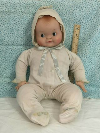 Vintage 1967 " Baby So Big " Madame Alexander 23 " Doll " Pumpkin " (h18)