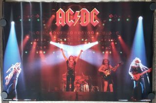 Ac/dc Live Poster 1981 Approx 21 " X 32 "