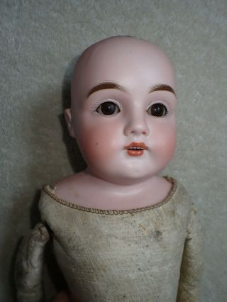 Antique German Kestner 154 Bisque Head Doll 16 " Intact Pate Body