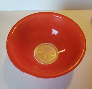 Vintage Pyrex Corning Ware 2.  5 L Red Mixing Bowl