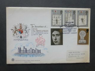 1969 Investiture Fdc With Investiture Day,  Cardiff Spec Hs - Cat £120