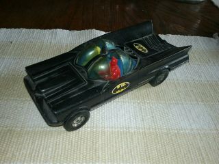 Vintage Simms 529 Batmobile W/ Batman & Robin Figures