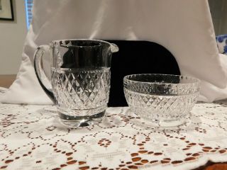 Waterford Crystal Giftware Alana Creamer And Sugar Bowl