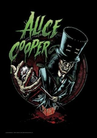 Alice Cooper Jack In The Box Top Hat Fabric Cloth Textile Poster Flag 30 " X 40 "