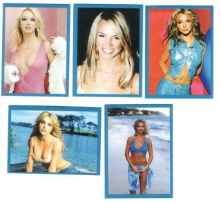 Britney Spears - 5 Stickers 41 - 44,  45 - Stars Serbian Press 2003