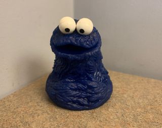 Vintage Cookie Monster Sesame Street The Muppets Collectible Finger Puppet Toy
