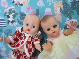 8 " Vogue Ginnette And Jimmy Baby Dolls & Crisp Outfits So Cute