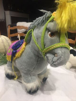 1984 Cabbage Patch Kid Show Pony Gray Horse First In Show Blue Ribbon Plush Vint