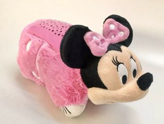Disney Minnie Mouse Pink Pillow Pet Dream Lites Night Light Mini 15”