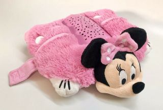 DISNEY Minnie Mouse Pink Pillow Pet Dream Lites Night Light Mini 15” 2