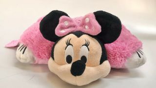 DISNEY Minnie Mouse Pink Pillow Pet Dream Lites Night Light Mini 15” 3