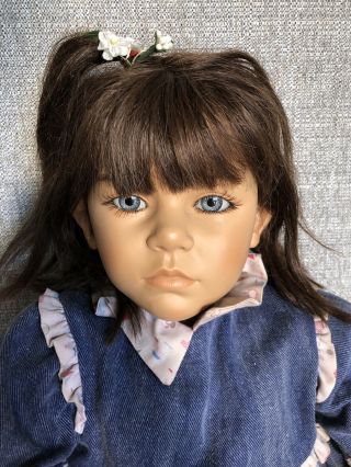 1988 Vintage Annette Himstedt " Feiederike " Doll Puppen Kinder