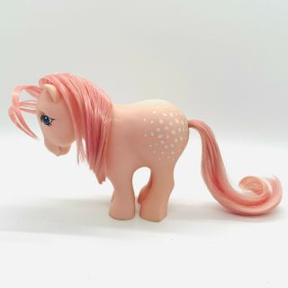 Vintage G1 My Little Pony Collectors Pose Pink Mlp Flat Foot Cotton Candy