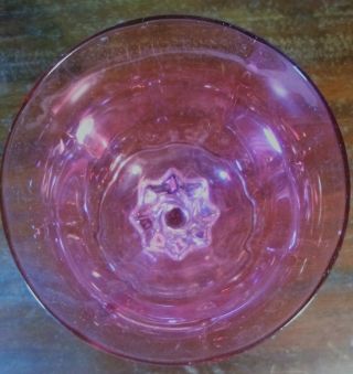 George Borgfeldt Lisa Optic Twisted Stem Wine Goblet 4 - 5/8 Inches Mcm