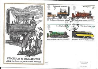 1975 Railways On Benham Engraved (woodcut) With South Eastern Down Tpo Cds