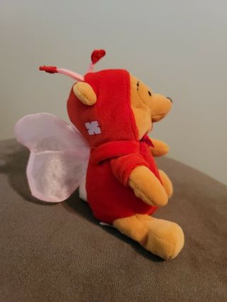 Winnie the Pooh 2000 Disney Store Plush Firefly Love Bug Valentines Day 2