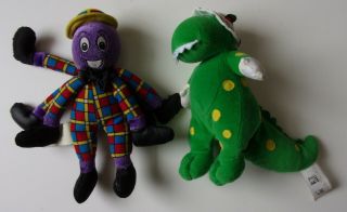 The Wiggles Dorothy The Dinosaur & Henry The Octopus Beanbags Plush