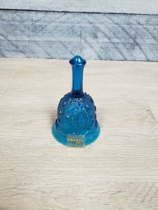 Vintage Imperial Viking Glass Cape Cod Cobalt Blue Bell B4