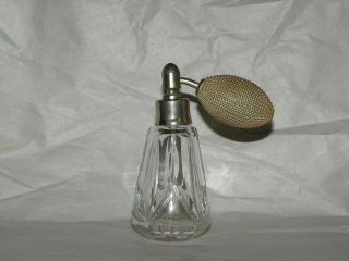 Antique Waterford Crystal Perfume Atomizer Bottle With Bulb