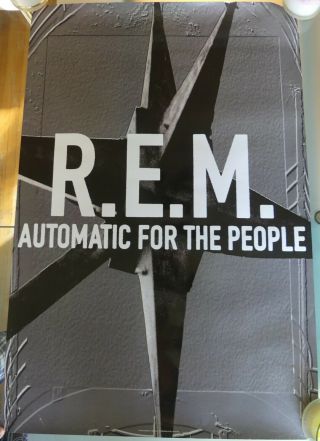 Rem R.  E.  M.  Automatic For The People Promo Vintage Poster 1992