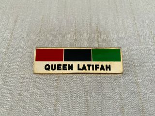Rare Vintage Queen Latifah Pin Hip Hop/ Rap Memorabilia