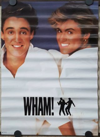 Wham George Michael Poster 1984 Approx 20 X 27 Rare