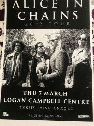 11x17 Alice In Chains 2019 Tour Concert Poster.
