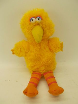Vintage Applause 1981 Big Bird Plush 9” Tall Sesame Street Stuffed Toy Korea